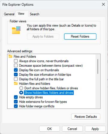 Windows stifinder indstillinger Windows stifinder indstillinger
